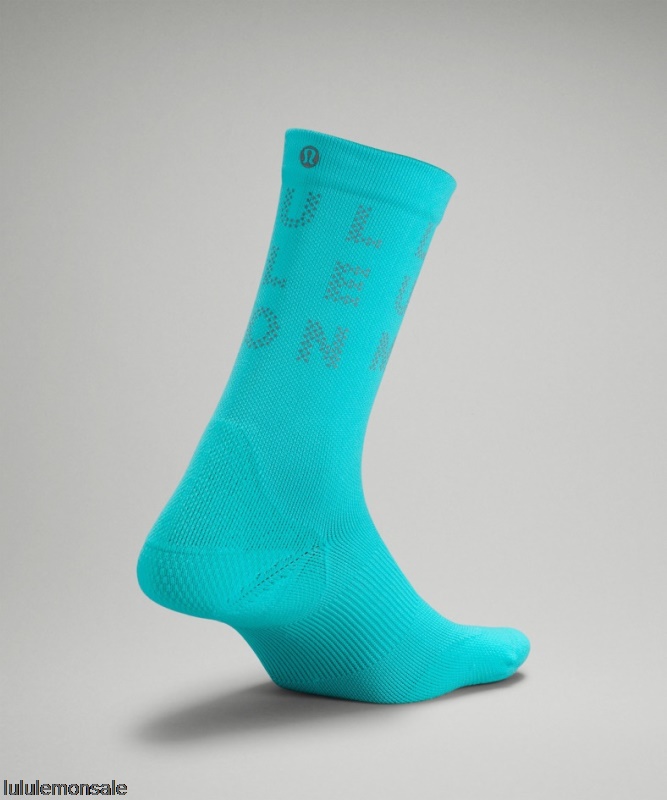 Lululemon Damen DELULU451 | Lululemon Deutschland Electric Türkis Power Stride Crew Socke Reflektierend